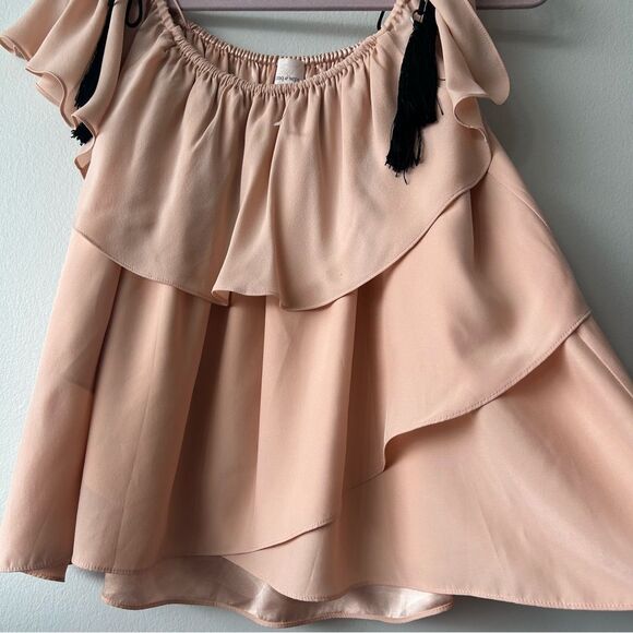 Cinq à Sept Blush Silk Layered Blouse - Picture 4 of 16